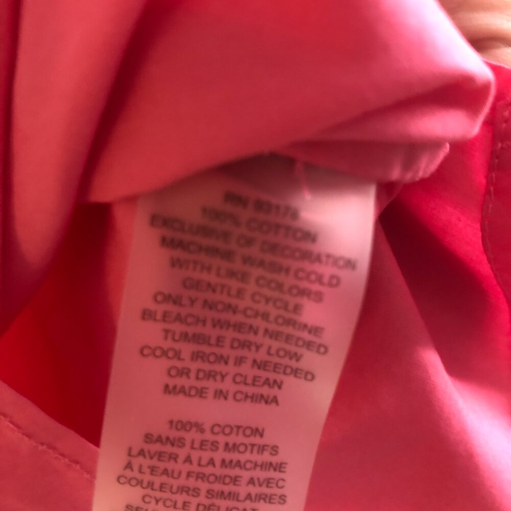 Elie Tahari Pink Eyelet Puff Sleeve Button-down blouse Org. $395 - Picture 10 of 10